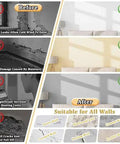 Before and after images of walls showing issues like moisture and drafts, highlighting effectiveness of Solid Self Adhesive Insulating Wallpaper Roll Waterproof Moisture Proof Thermal Foam Wall Cover Easy Peel And Stick Bedroom Or Living Room Pink 50Cm X 12M No Fuss Setup Straight Up Cozy Home Vibes Refresh.
