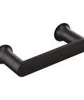 Genta LX Modern Wall Mount Pivoting Toilet Paper Holder In Matte Black Easy Install Sturdy Bathroom Accessory That Keeps Your Roll Handy And Looking Sharp Everyday, side view