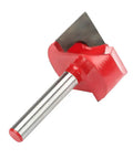 Heavy Duty Tungsten Steel Router Bit With 6mm Shank For CNC Carving Wood MDF PVC Slotting Bottom Cleaner Tool close-up view