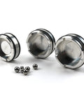 Pinless Forward Accumulator Piston Kit For GM 4L60E 4L65E 4L70E Transmission on white background showing pistons and seals