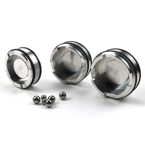 Pinless Forward Accumulator Piston Kit For GM 4L60E 4L65E 4L70E Transmission on white background showing pistons and seals