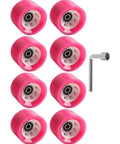 8 Pack Indoor Quad Roller Skate Wheels For Derby Speed Artistic Rink And Rhythm Skates With PU Wear Resistant Construction