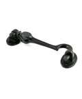 Heavy Duty 4.5 Inch Black Wrought Iron Swivel Style Hook And Eye Door Latch With Mounting Hardware For Rustic Colonial Look Built To Last