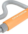 Grab And Go Manual Bilge Pump For Kayaks, Canoes, And Boats Portable Siphon Hand Water Pump With Reversible Hose in orange and gray