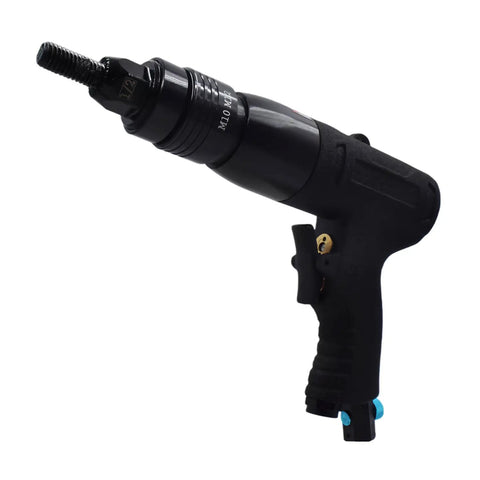 Close-up of Air Powered Rivet Nut Tool Kit With Half Inch And Three Eighths Mandrels, Pneumatic Pull Setter Fastener Gun