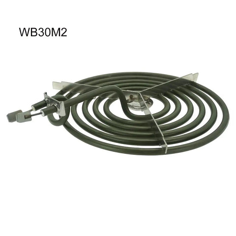 Chrome Drip Pan Set And Surface Elements For GE Hotpoint Range Stoves Replacement Kit Includes WB30M2 8-inch surface element