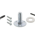 Installation hardware for Single Dummy Deco Plate With Crystal Egg And Dart Knob Surface Mounted Old School Bronze Finish