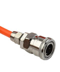 Heavy Duty Air Compressor Hose 5X8mm With Quick Coupler 10M Red PE Tube For Pneumatic Tools High Pressure 12KG Burst close-up