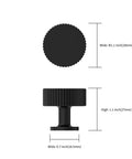 10 Pack Matte Black Kitchen Cabinet Knobs For Cabinets And Drawers, Dope Modern Hardware Upgrade, Easy Install, Durable Pull Handles For Kitchen And Bathroom Renovations; 1.1in zinc alloy knob