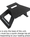 Seven Inch Junior Mount Quick Change Press Swapper Base Built Solid Hardcore Reloaders Plug And Play Adapter angle view.
