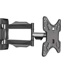 Full Motion TV Wall Mount Bracket With Slick 90 Degree Swivel Arm Heavy Duty Steel Build for screens 32 up to 100 inches side view.