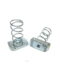 Heavy Duty Spring Nuts For Unistrut B Line Channel #4118 P1006-1420 Industrial fasteners, set of two; durable metal construction for secure holds.