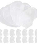 50 Pack White Disposable Nonwoven Space Hood Caps For Snagging Hair Tight And Keeping Kitchens Spotless Straight Up Durable Gear arranged neatly.