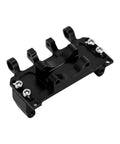Beefy Adjustable CNC Aluminum Servo Mount for Axial SCX24 Scale RC Crawler Upgrade, durable black aluminum mount with a precise fit