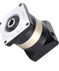Pro Grade Helical Planetary Gear Reducer With Hole Output For Smooth Servo Stepping Motor Upgrades, showing top view and output shaft.