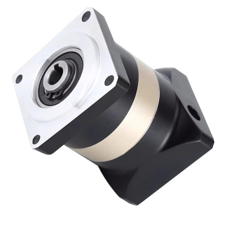 Pro Grade Helical Planetary Gear Reducer With Hole Output For Smooth Servo Stepping Motor Upgrades, showing top view and output shaft.