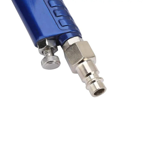 Detail of Top Tier Hvlp Gravity Feed Spray Gun Precision Zero Point Eight Millimeter Tip cap and connector for easy attachment.