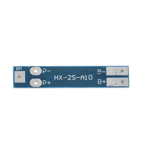 Heavy Duty 18650 Battery Charger Pcb Board With Smart Bms Protection Module 5 Pack 2S 7.4V 8.4V 8A board front view, compact blue design.