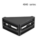 Inside Corner Bracket Gusset For 4040 Aluminum Extrusion, 80mm X 80mm, Pack Of 4, Black, Heavy Duty Corner Support
