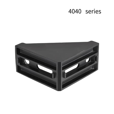 Inside Corner Bracket Gusset For 4040 Aluminum Extrusion, 80mm X 80mm, Pack Of 4, Black, Heavy Duty Corner Support