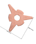 Star-shaped iron piece from Dent Puller Rings Kit 50Pc Iron Metal Repair Tools For Auto Body Dents, Portable And Versatile