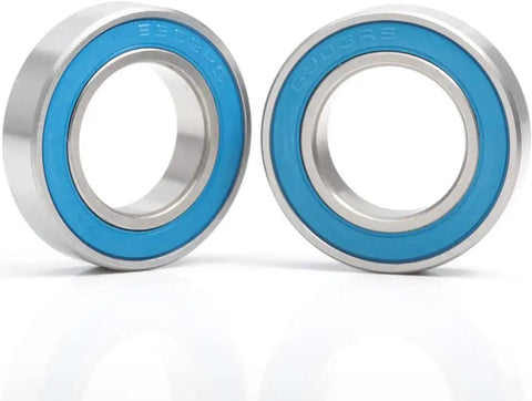 Two Ten Pack 6903 RS Ball Bearings 17x30x7mm ABEC-3 Shielded 2RS showing stainless steel and blue shield design