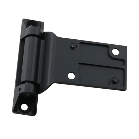 Beefy Heavy Duty Zinc Alloy Industrial Electrical Cabinet Hinge For Large Thickened Switch Cabinet Mechanical Hinge Rugged Industrial Grade Door Hardware For Enclosures 1 Piece CL282-1, black side view