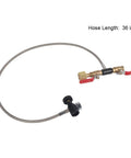 CO2 Soda Maker Refill Adapter Kit With 36 Inch Hose, G1/2 Connector, Handles Up To 3000 PSI, Easy Home Fill For Soda Systems, Not For Paintball, Compatible With Standard CO2 Cylinders