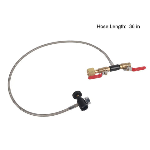 CO2 Soda Maker Refill Adapter Kit With 36 Inch Hose, G1/2 Connector, Handles Up To 3000 PSI, Easy Home Fill For Soda Systems, Not For Paintball, Compatible With Standard CO2 Cylinders
