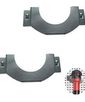 Two Pack Vertical Wall Mount Grinder Holder Bracket For Angle Grinders Space Saving Rack Keeps Your Workshop Clutter Free And Ready To Grab Upright Storage Durable Metal Construction Easy Access Compact Wall Mount For Grab And Go Grinds shown with two steel brackets and grinders