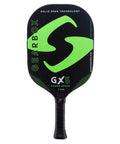 7.8oz Carbon Fiber Pickleball Paddle With Edgeless 3-15/16in Frame Green Finish Slim Aerodynamic Body Massive Sweet Spot Dampener System For Vibration Control And Smooth Power Packed Swings