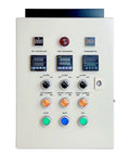 Powder Coating Oven Control Panel With Light And Fan Control 240V 75A 18000W Heavy Duty Wall Mount Enclosure With Pro Grade Dual Line PID