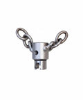 No Nonsense Heavy Duty Auger Chain Head Drain Cleaning Tool For Plumbers With Universal 22Mm Shank Connector rugged metal chain head.