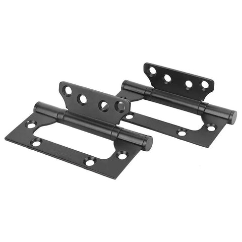 304 Stainless Steel Concealed Door Hinge with Built In Ball Bearing Black Finish Quiet Smooth Close for Cabinets and Wardrobes