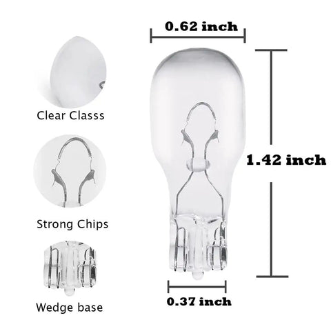 Low Voltage Landscape Light Bulbs T5 11W 12V Wedge Base For Outdoor Fixtures Instant On Dimmable Soft Warm White Glow details