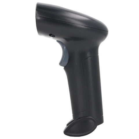 Side view of a USB Wired Handheld Barcode Scanner With CMOS Sensor That Nails 1D 2D And QR Codes Fast For Warehouse Library And Supermarket Use