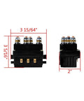 Dimensions of Beefy 12V 500A Winch Solenoid Contactor Relay Replacement For 8000 To 12000 Lbs ATV UTV 4WD 4X4 Winches
