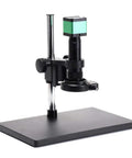48MP C Mount Digital Microscope Camera For PCB Soldering And DIY Repair, 1080P60 HDMI USB Live View on stand for electronics inspection