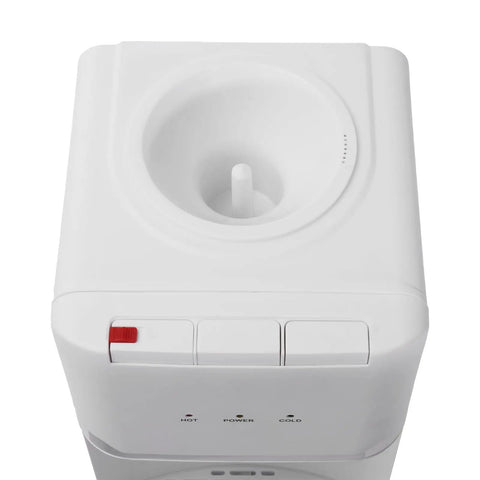 Hot And Cold Water Dispenser For 5 Gallon And 3 Gallon Bottles With Three Temperature Settings And Child Safety Lock top view