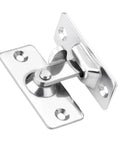 SSWKTCRPZ 304 Stainless Steel Sliding Bolt Latch 90 Degree Gate Door Lock close-up view with polished finish.