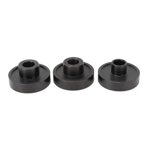 14 Piece Motorcycle Wheel Bearing Puller Tool Kit Quick Removal And Installation Fits Sae Metric Bearings 0.75 Inch 1 Inch 25 Mm Solid Steel Build For Hardcore Grinds Comes With Carry Case To Keep Gear Tidy For Shop Pros. three black steel bearing adapters