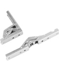 Hidden Hinge Kit 2 Pack For Cabinets And Wardrobes, steel construction, 90-degree folding door hardware, easy install, no groove