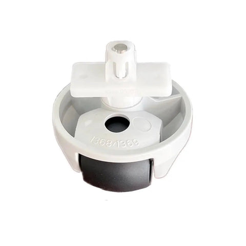 Front omni-directional caster wheel for Roborock Q Revo / S8 Pro Ultra / S8 MaxV Ultra, white housing, black wheel
