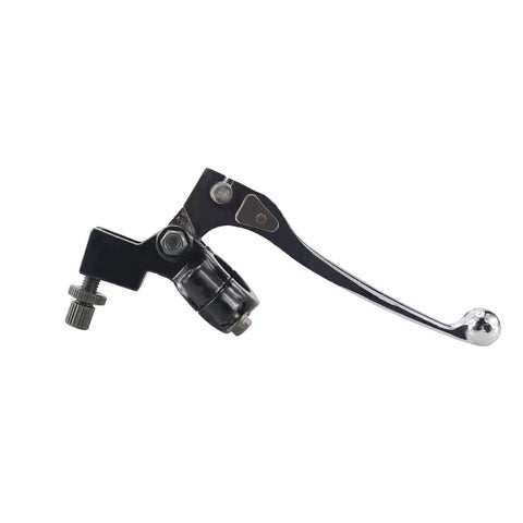 Silver Seven Eighths Inch Folding Left Clutch Lever For Dirt Bikes Universal Handlebar Fit Works With XR80 XR100 XR200 SSR
