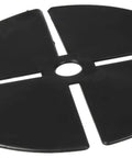 Heavy Duty One Eighth Inch Paver Pedestals And Shims 100 Pack Black Plastic Leveling Blocks Zoomed view of a plastic leveling wedge.