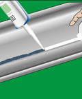 Application of Flex 310 M HT 200 Go To High Temp HVAC Adhesive And Sealant For Ducts And Metal 10.5 Oz Cartridge on metal duct
