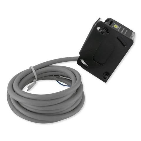 Enforcer Indoor Outdoor Wall Mounted Photoelectric Beam Sensor with coiled cable, LED indicator visible