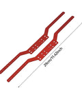 Aluminum Alloy RC Car Chassis Frame Rails For MN168 And MN78 1/12 Scale, 2 Pack Red Replacement, 29cm long view