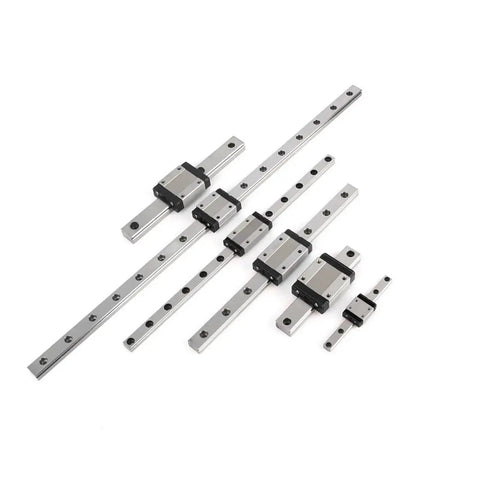 Smooth Linear Guide Rail Kit With Slide Carriage MGN7H MGN12H MGN15H, Perfect For 3D Printers And CNC Machines Flawless Motion Control Durable Steel Build, steel rails with carriages