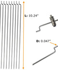 Dope RC Plane Upgrade Kit 30 Pcs 304 Stainless Steel Z Pushrods 0.047 x 10.24 Inches on white background with detail view